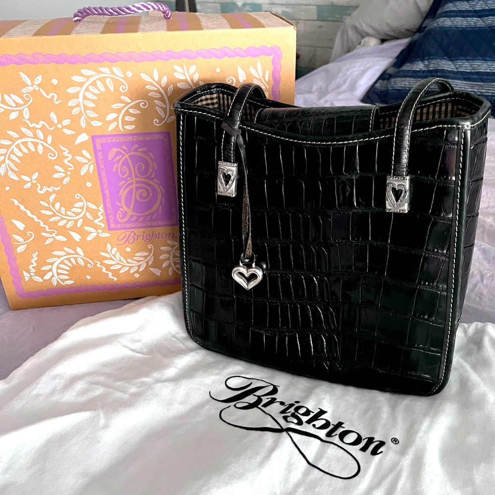 Brighton Purse black with silver accents